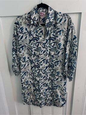 Victoria Dunn Seaside Southern Shirt Dress small
